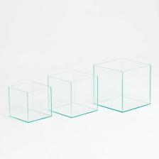 Комплект аквариумов "Матрёшка" куб, без покровного стекла, 16, 27, 43 л