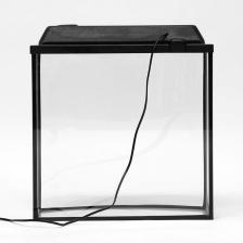 Аквариум телевизор с крышкой, 40 литров, 46 х 20 х 44/49 см, чёрный – фото 2