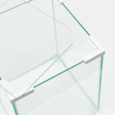 Аквариум Куб белый уголок, покровное стекло, 31л, 30 x 30 x 35 см – фото 4