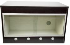 Террариум LUCKY REPTILE Стартовый комплект для Эублефаров деревянный, черный, 80x50x50 см