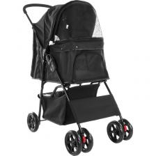 Flamingo Buggy Anda коляска для животных, черный - 46 x 81,5 x 98 см для всех возрастов для всех пород Китай 1 уп. х 1 шт. х 5.93 кг