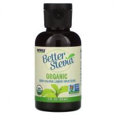 Now Foods Better Stevia органический бескалорийный жидкий подсластитель 59 мл (2 жидк. унции)