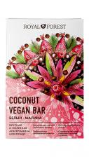 Белый веганский малиновый шоколад Royal Forest White Vegan Raspberry Coconut Bar