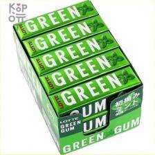 LOTTE Chewing Gum Green Gum - Жевательная резинка ГринГам 32гр., в упаковке 15 пачек (коробка 15 пачек)