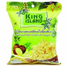 Кокосовые чипсы с ананасом King Island, 40г