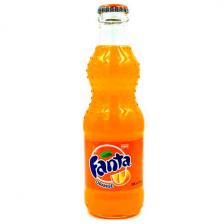 Fanta / Фанта Импорт 0,25 литра, газ, стекло, 12 шт. в уп.