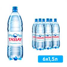 Вода Tassay 1.5 литра, без газа, пэт, 6 шт. в уп.