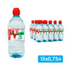 Вода Vittel 0.75 литра, спорт, без газа, пэт, 15 шт. в уп.