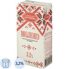 Молоко Славянские кружева ультрапастеризованное 3.2% 1 л