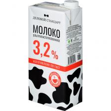 Молоко Деловой стандарт ультрапастер.3,2% 1 л, (2шт.)