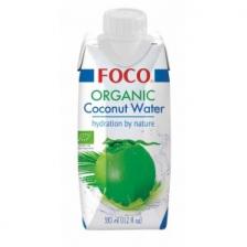 Кокосовая вода органическая FOCO натуральная, без сахара 330мл (ЭксИм Пасифик)