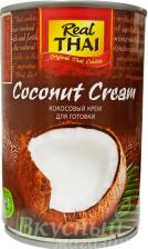 Кокосовые сливки 95% Coconut Cream Real Thai, 400 мл.