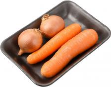 Набор овощной Морковь и Лук 600г упаковка