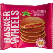 Пирожное Basker Wheels Pancake бисквитное с малиновой начинкой 36 г (28 штук в упаковке) – фото 1