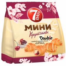 7 Days Круассаны 7Days Мини Double с двойной начинкой вишня-ваниль 265 гр