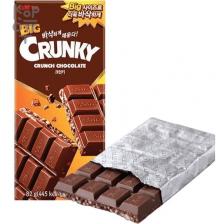 Lotte Big Crunky Crunch Chocolate - Шоколад Кранки хрустящий, 82гр.*32шт. в Коробке (1шт.)