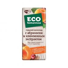 Шоколад Eco-botanica горький с абрикосом и клюквенным экстрактом 85 гр