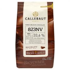 Шоколад молочный 33,6% какао в галетах Barry Callebaut, 2,5 кг. 823NV-Т70