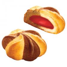Печенье БЕЛОГОРЬЕ "Шапито", сдобное с клубничной начинкой, 2,3 кг, весовое, гофрокороб