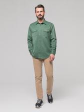 Джинсовая рубашка мужская Velocity I-RSPD12 зеленая 5XL