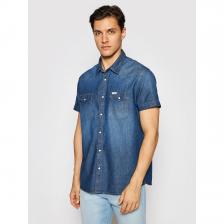 Джинсовая рубашка мужская Wrangler W5J05K30P синяя M