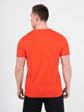 Мужская футболка «Великоросс» кораллового цвета круглый ворот – фото 4