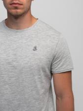 Мужская футболка «Великоросс» цвета серый меланж – фото 2