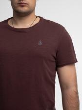 Мужская футболка «Великоросс» бордового цвета – фото 2