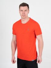 Мужская футболка «Великоросс» кораллового цвета круглый ворот