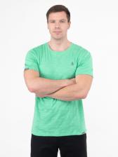 Мужская футболка «Великоросс» мятного цвета круглый ворот – фото 1