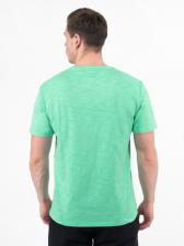 Мужская футболка «Великоросс» мятного цвета круглый ворот – фото 4