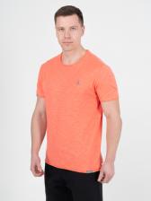 Мужская футболка «Великоросс» персикового цвета круглый ворот