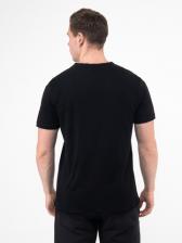 Мужская футболка «Великоросс» черного цвета V ворот – фото 4