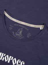 Мужская футболка «Vеликоросс – Zдорово!» цвета неви круглый ворот – фото 4