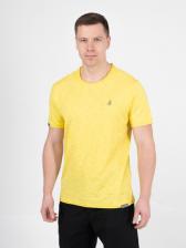 Мужская футболка «Великоросс» желтого цвета круглый ворот – фото 2
