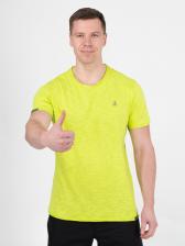 Мужская футболка «Великоросс» салатового цвета круглый ворот