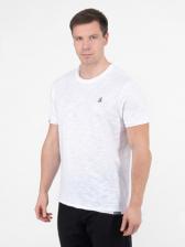Мужская футболка «Великоросс» белого цвета круглый ворот – фото 2