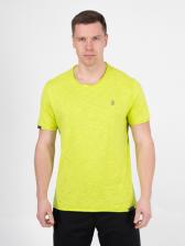Мужская футболка «Великоросс» салатового цвета круглый ворот – фото 1