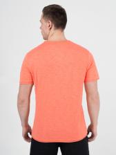 Мужская футболка «Великоросс» персикового цвета V ворот – фото 4