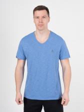 Мужская футболка «Великоросс» цвета морской волны V ворот – фото 3