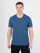 Мужская футболка «Великоросс» тёмно-синего цвета круглый ворот – фото 1