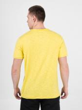 Мужская футболка «Великоросс» желтого цвета V ворот – фото 4