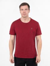 Мужская футболка «Великоросс» красного цвета - круглый ворот – фото 2