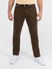 Плотные джинсы тёмно-коричневого цвета из 100%-ного премиального хлопка