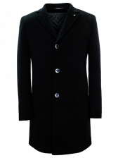 Пальто мужское Berkytt 104/2 И1676.1 черное 52/188 RU