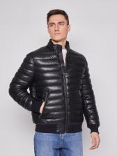 Кожаная куртка мужская Zolla 012125P50014 черная S