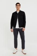 Джинсовая куртка мужская Finn Flare B21-25000 черная 2XL