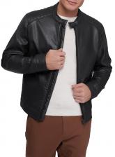 Кожаная куртка мужская oodji 1L521001M черная S
