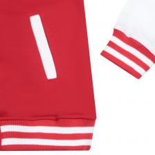 Бомбер Garment красный/белый полиэстер – фото 1