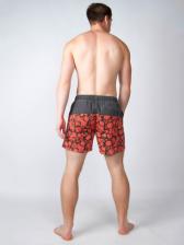 Винтажные пляжные шорты «Красная хохлома» – фото 3